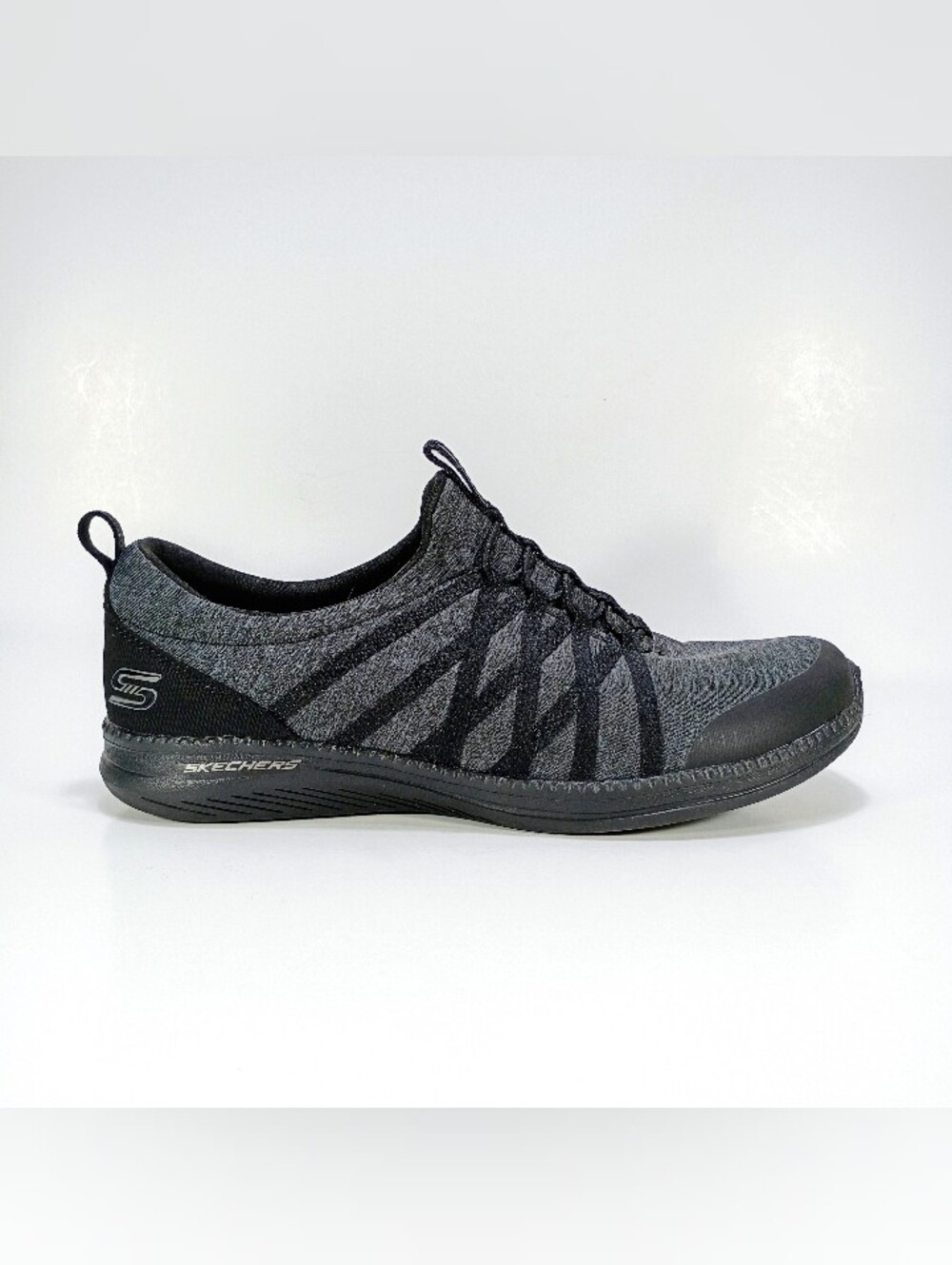Skechers City Pro What a Vision Womens 8.5 Black Slip On Sneakers